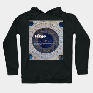 Virgo Zodiac Roman Numeral Print Hoodie